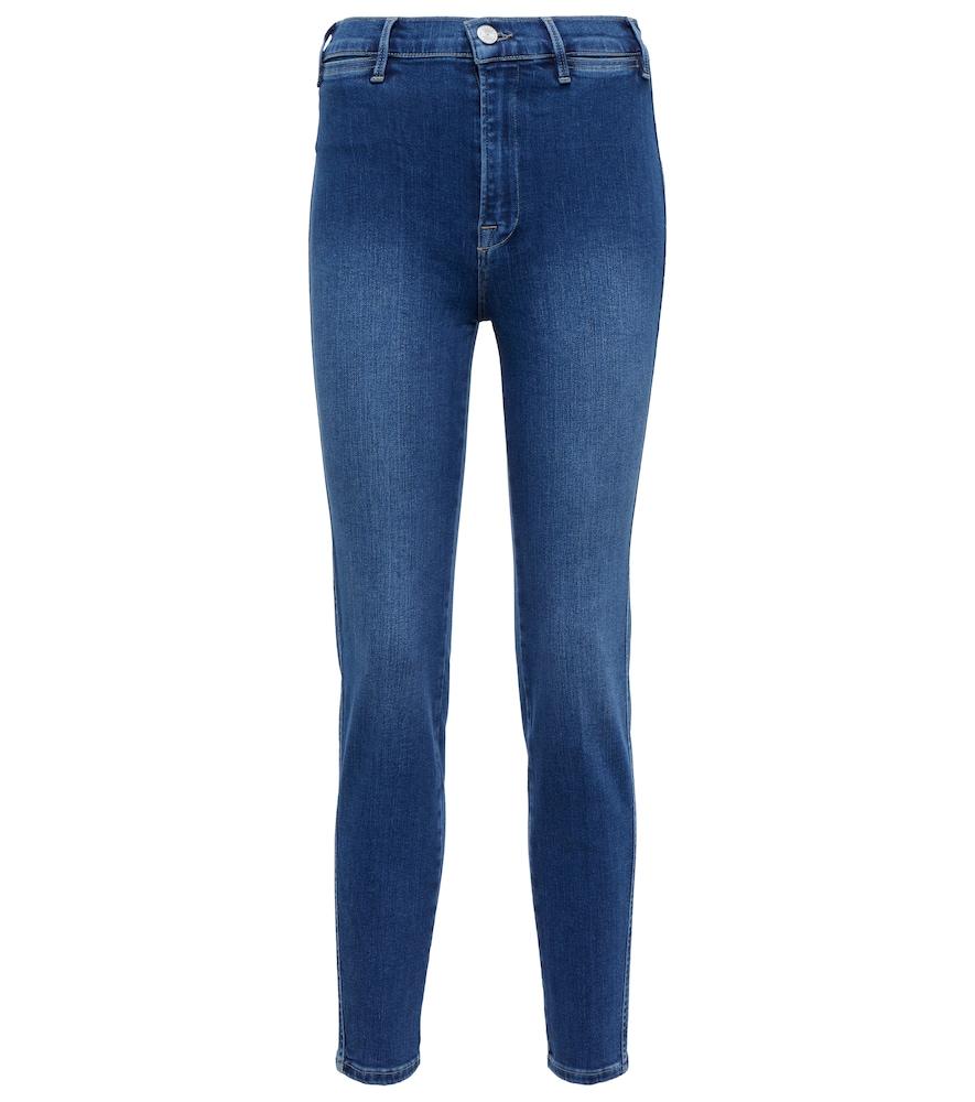 frame le sylvie crop high-rise slim jeans