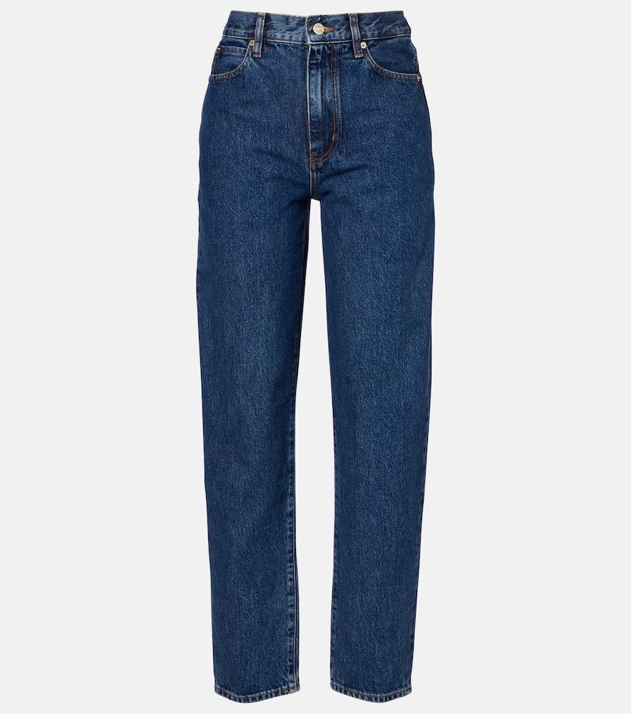 frame neat high-rise straight jeans