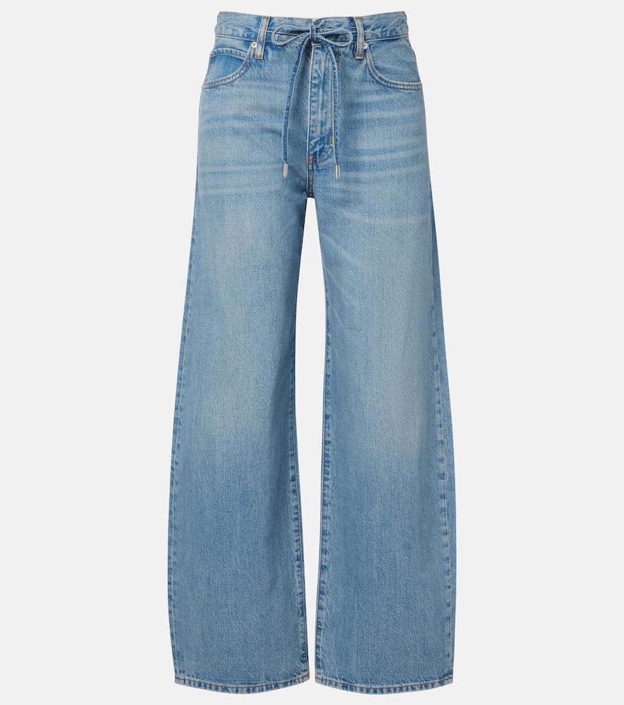 frame off duty wide-leg jeans