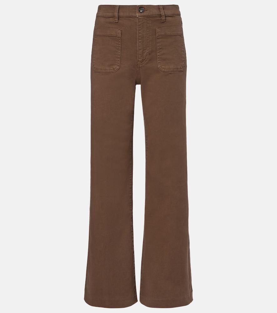 frame refined wide-leg jeans