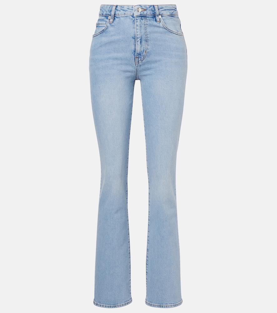 frame ruler high-rise straight jeans