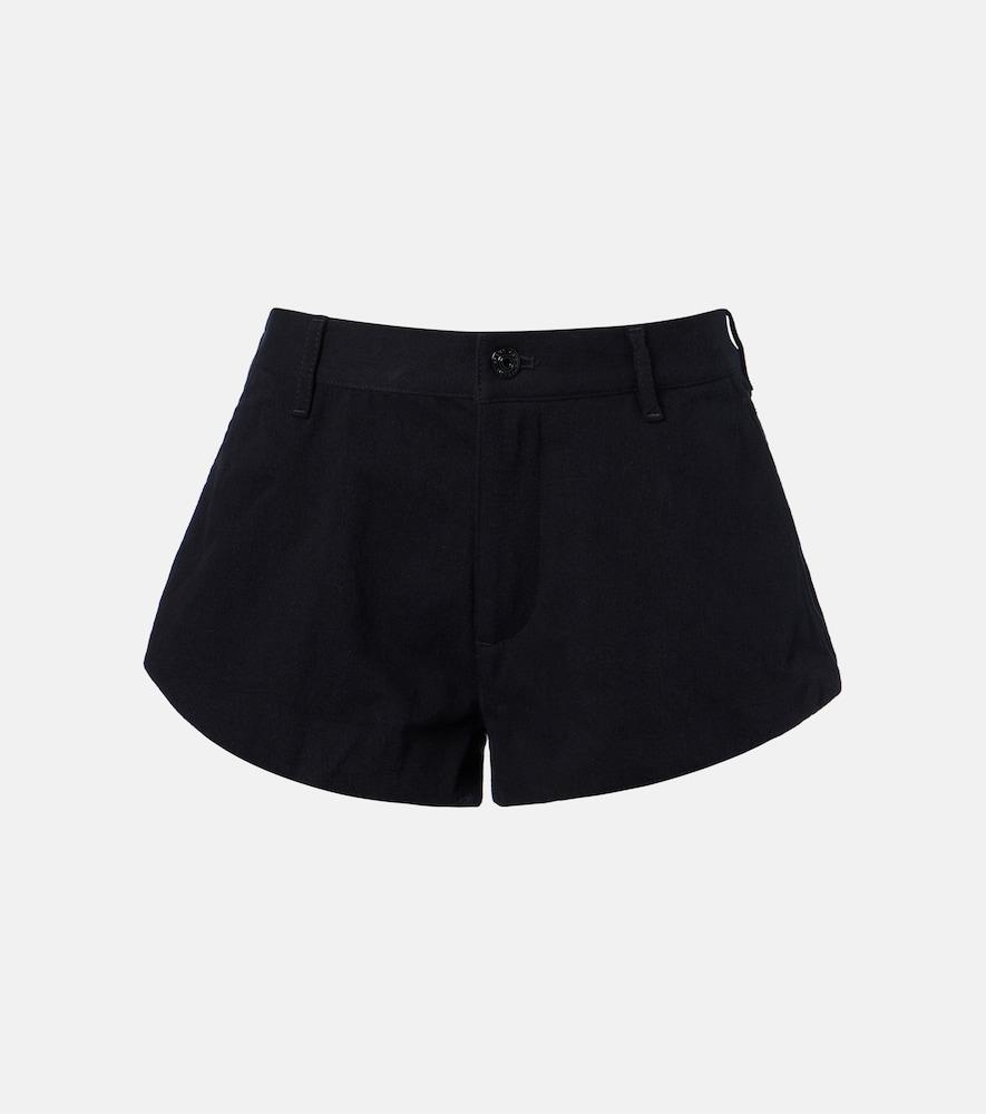 frame shell denim shorts