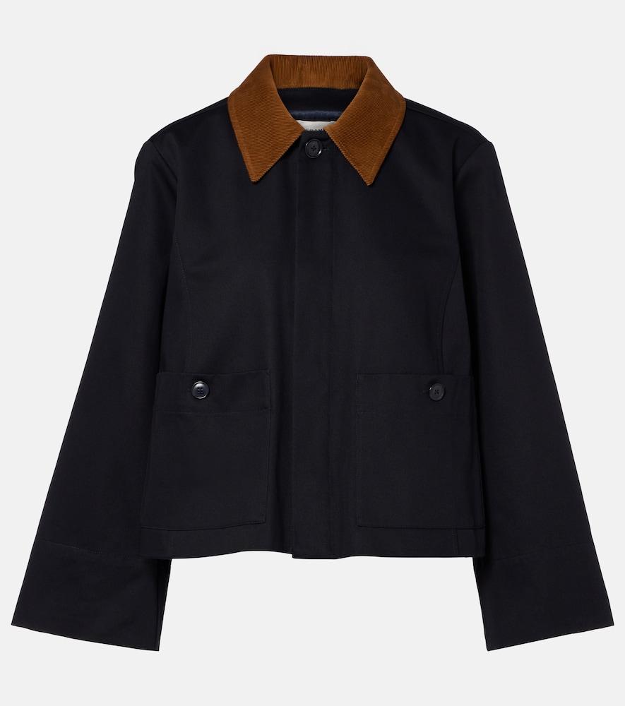 frame small cotton trench jacket