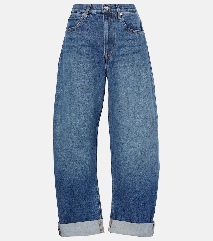 frame the bubble barrel-leg jeans