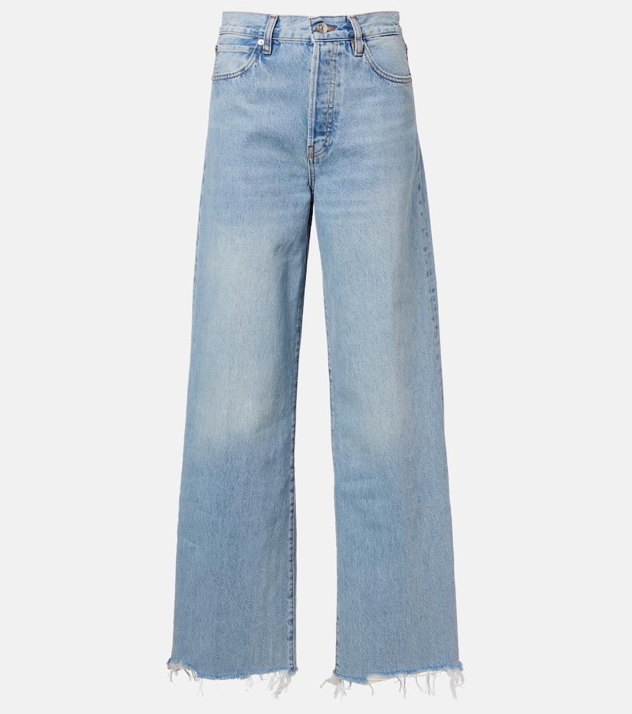 frame the collegiate wide-leg jeans