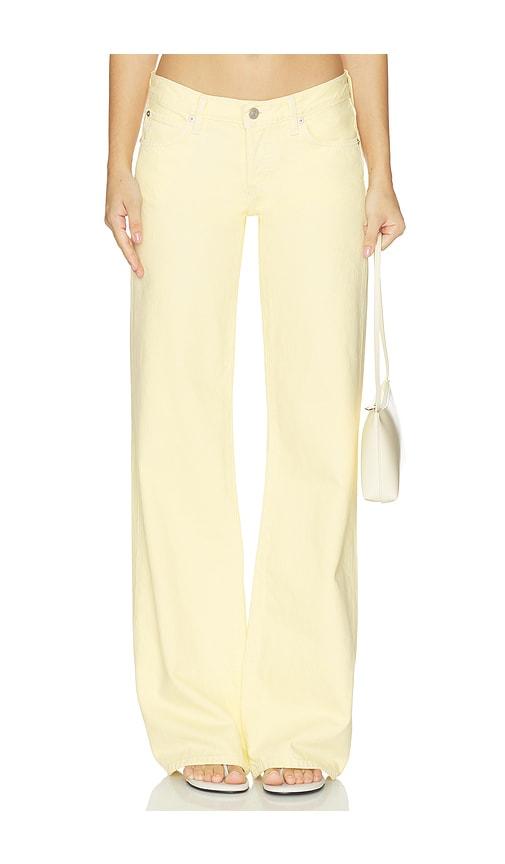 frame the gray wide leg jeans in yellow. - size 24 (also in 25, 26, 27, 29, 30, 31, 32)