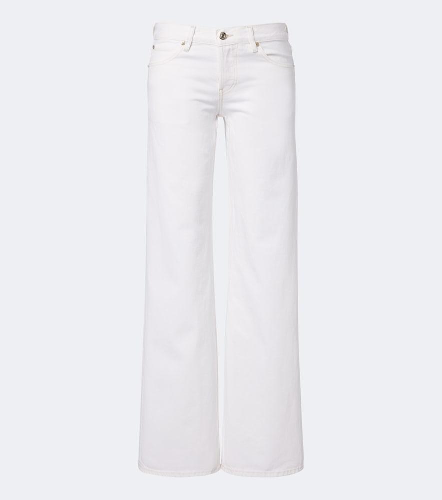 frame the gray wide-leg jeans