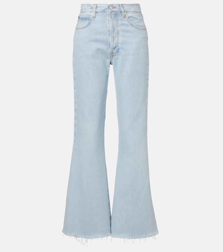 frame the lax flared jeans