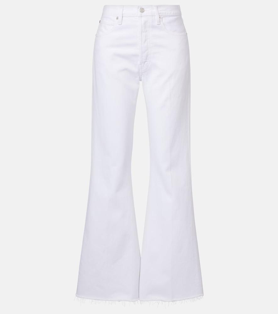 frame the lax flared jeans