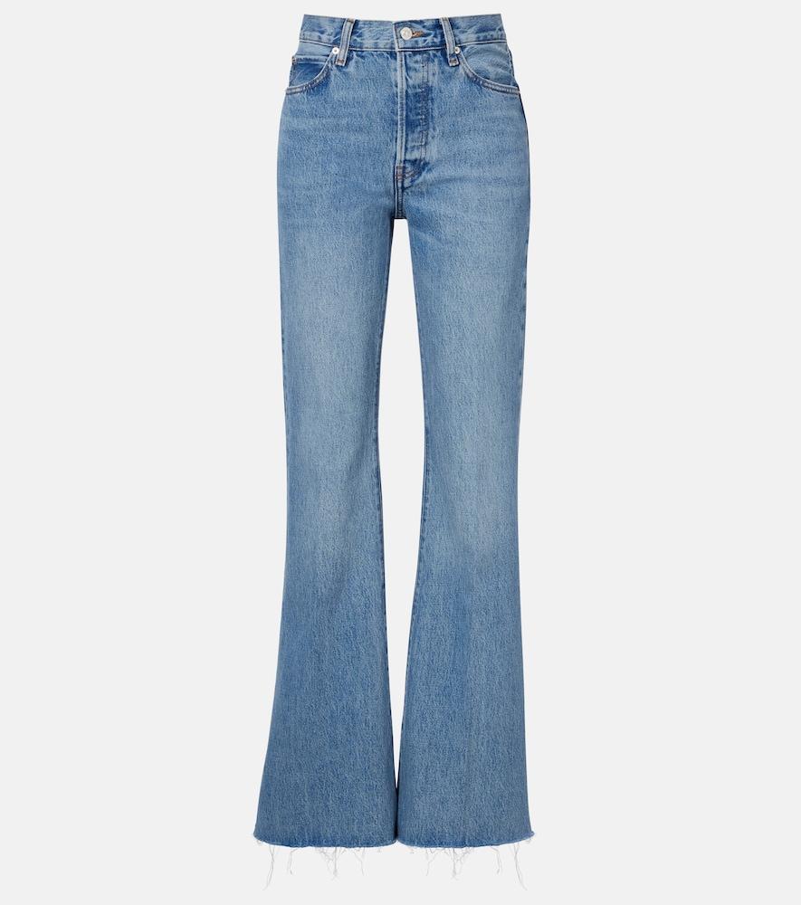 frame the lax flared jeans