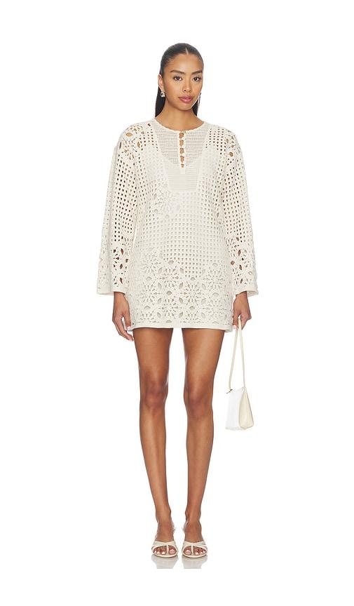 frame the postcard tunic in cream. - size m (also in xs, s)