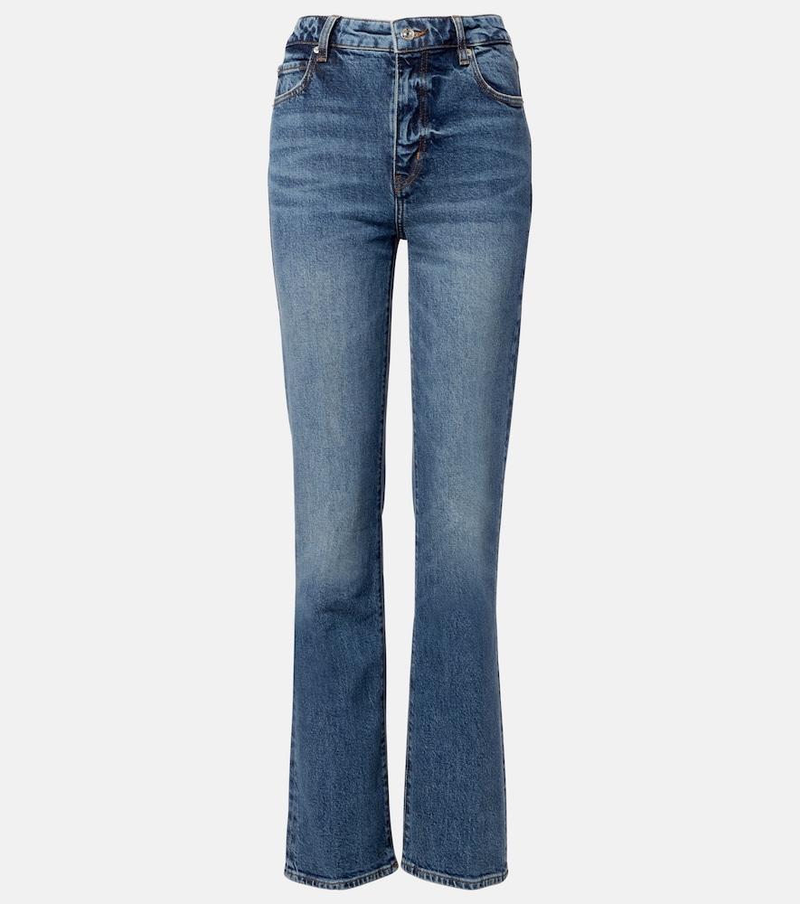 frame the ruler distressed straight jeans
