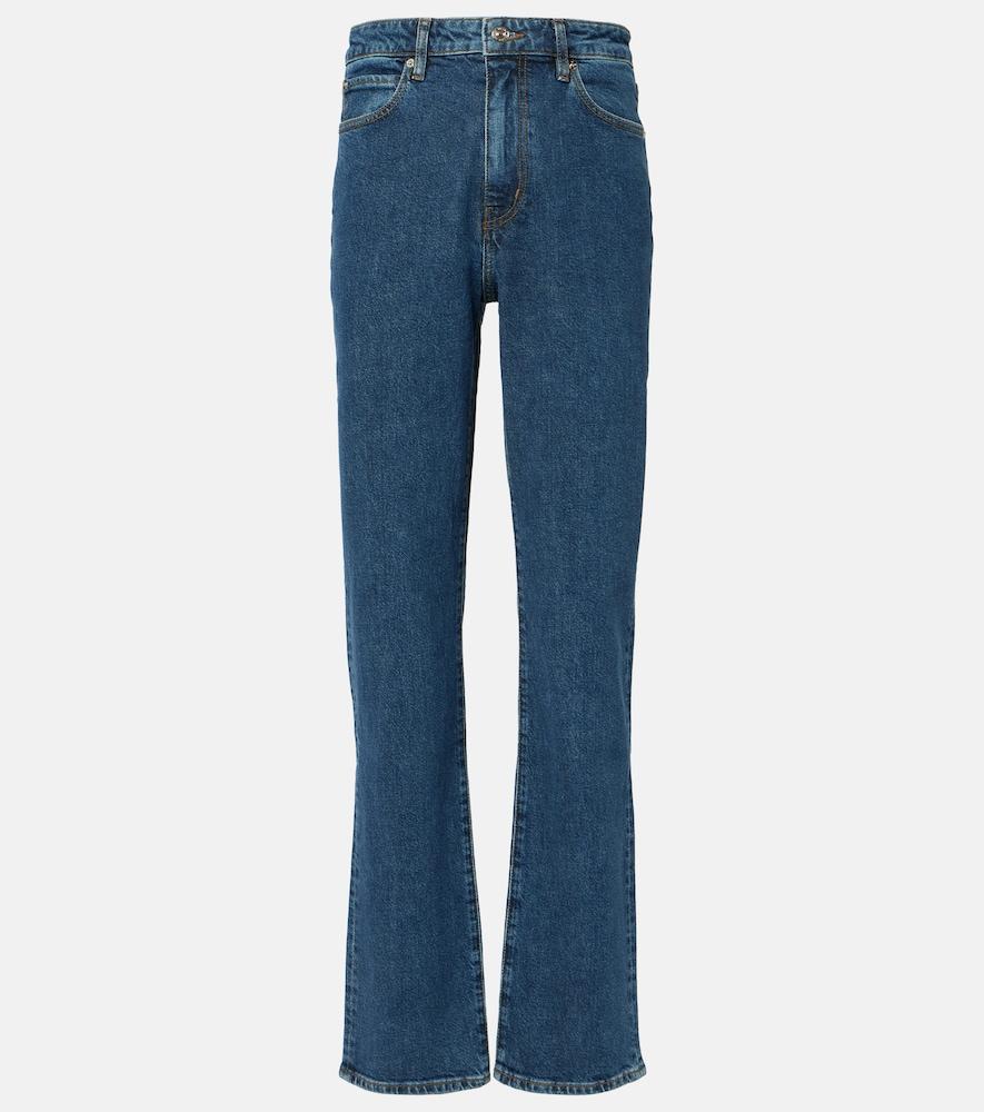 frame the ruler high-rise straight jeans
