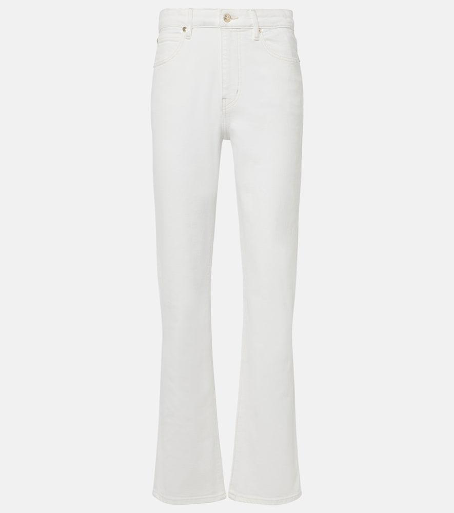 frame the ruler high-rise straight jeans