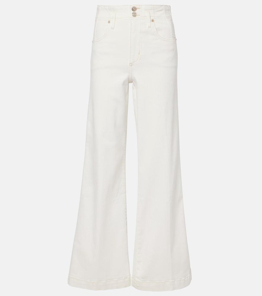 frame the seamed wide high-rise pants