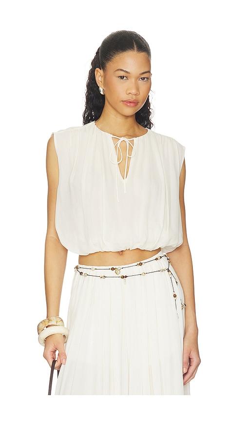 frame the wave top in cream. - size m (also in xs, s)