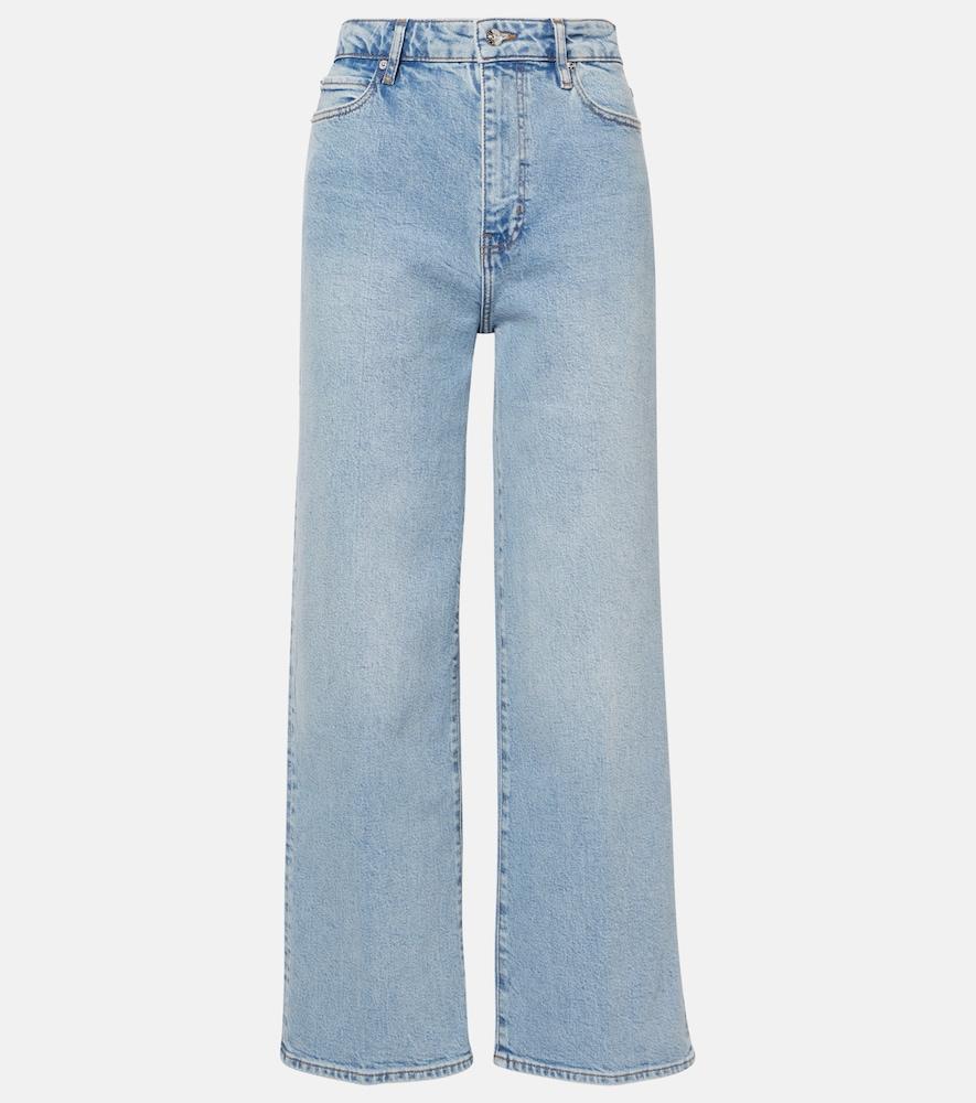 frame the wide high-rise wide-leg jeans