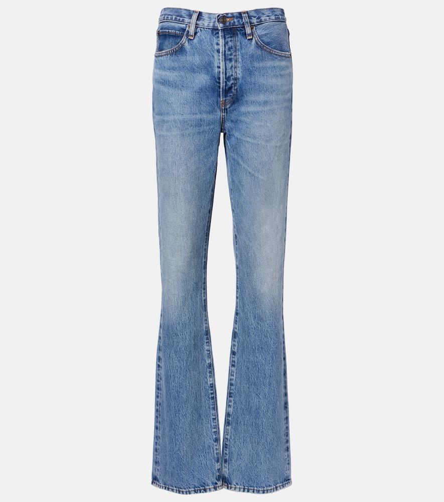 frame vertical high-rise straight jeans