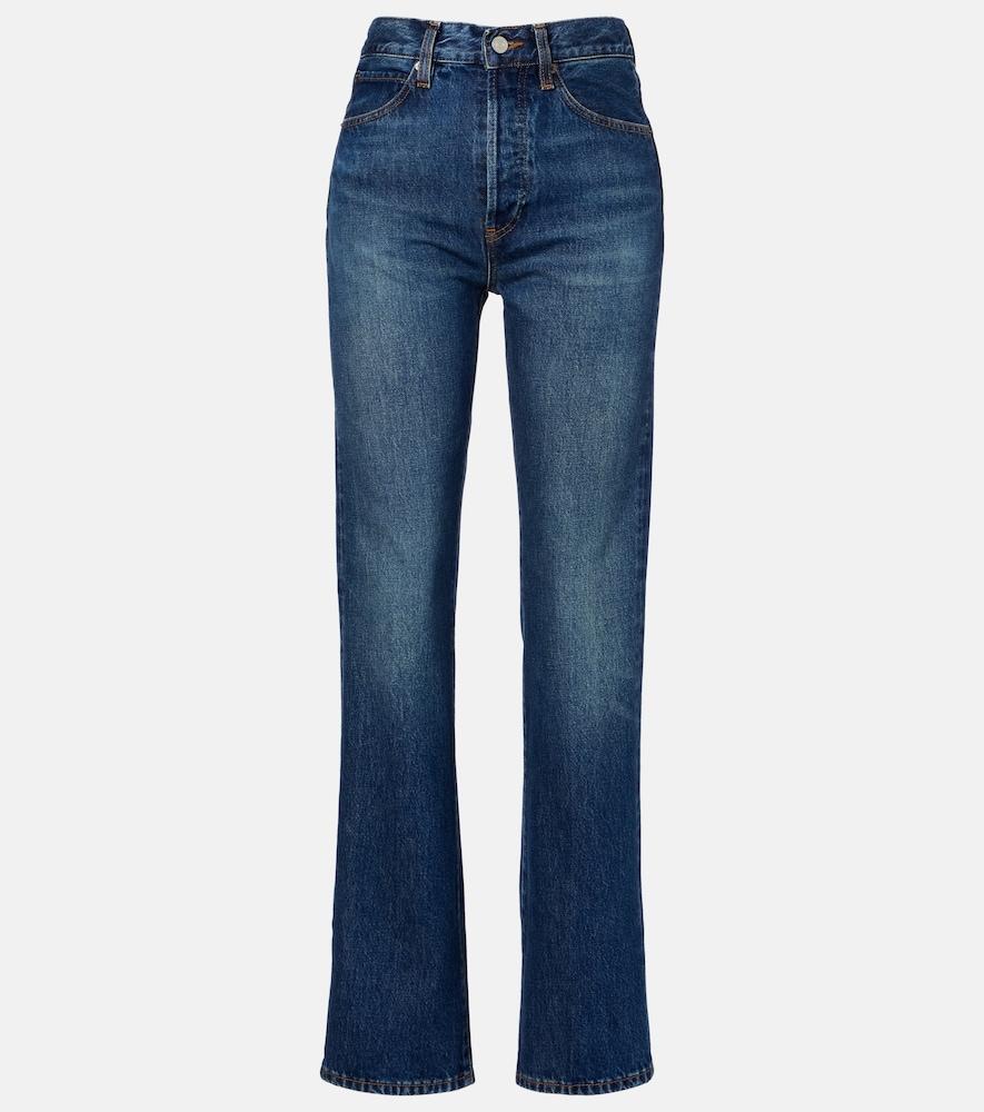 frame vertical high-rise straight jeans