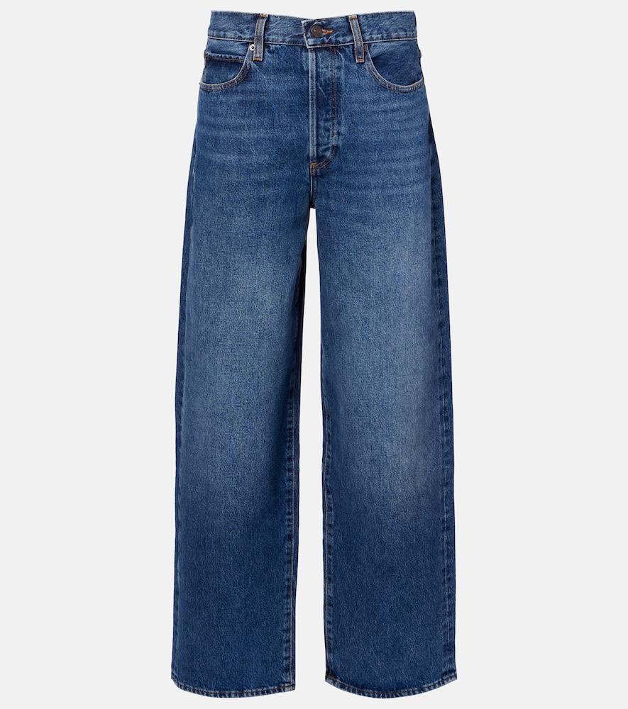 frame x amelia gray detour high-rise wide-leg jeans