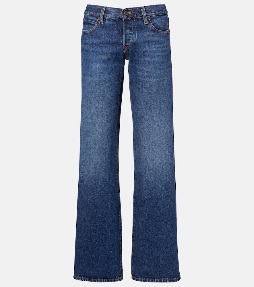 frame x amelia gray the gray low-rise straight jeans
