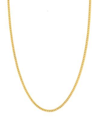 franco chain link necklace collection 1 7 8mm in 14k gold