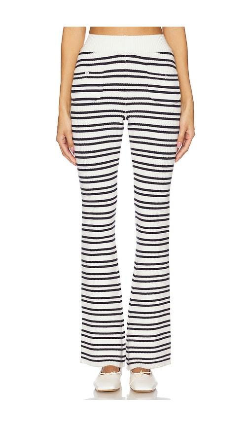frankies bikinis camden knit pant in navy. - size l (also in m)