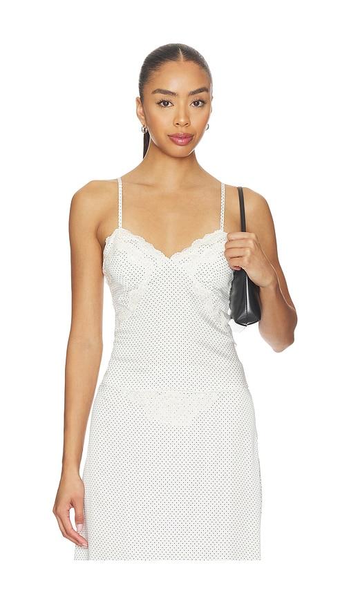 frankies bikinis laura silk blouse in white. - size l (also in s, m)