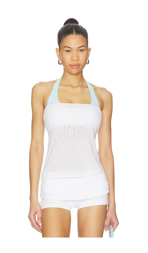 frankies bikinis x jennie margot knit tube top in white. - size l (also in s, m)