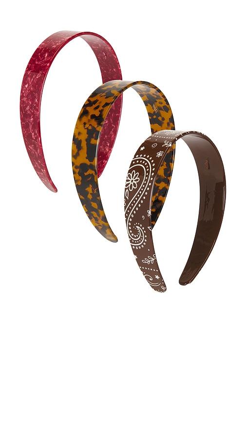 frasier sterling bandana headband set in multi.