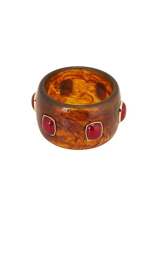 frasier sterling heartbreaker bangle bracelet in brown.