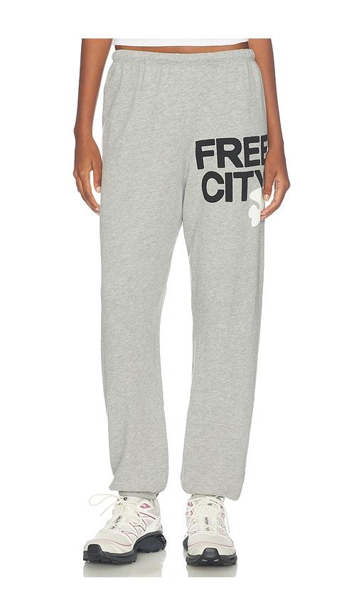 free city large sweatpant in grey. - size s (also in xs)