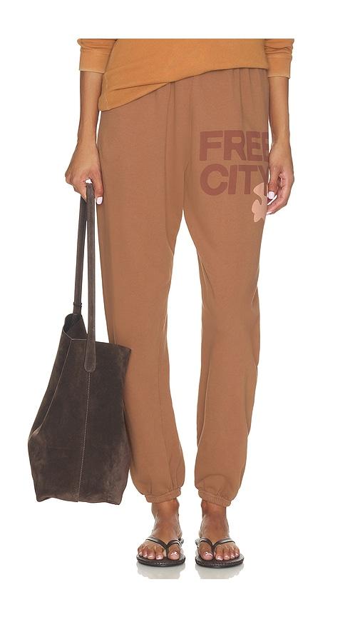 free city large sweatpant in rust. - size l (also in m, s, xs)