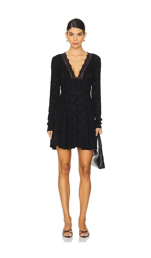free people all yours mini dress in black. - size s (also in xs)