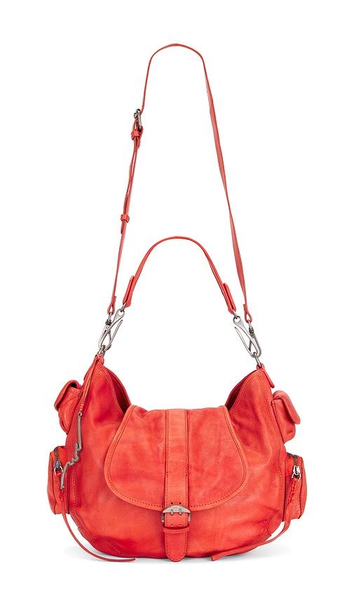 free people asher tote bag in red.