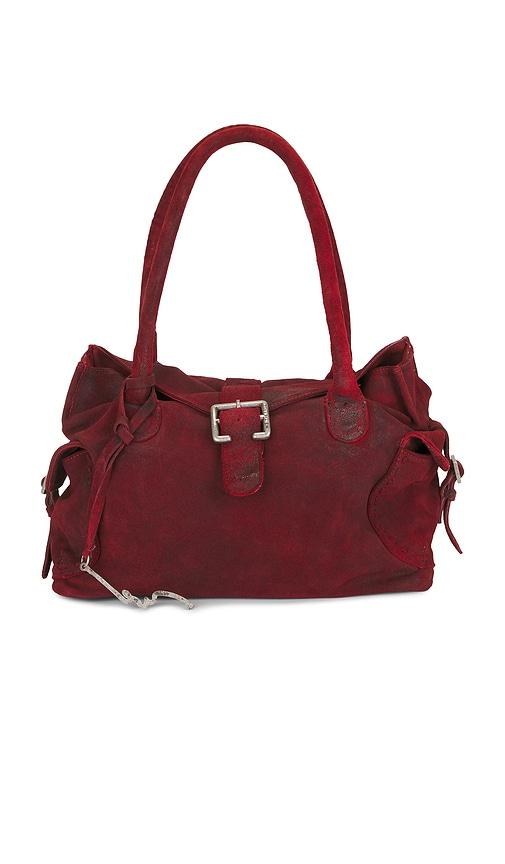 free people austin shoulder bag in red.