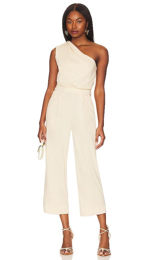 free people avery jumpsuit in cream. - size 2 (also in 4)