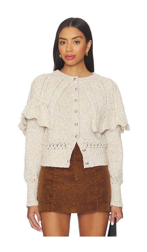 free people bali cape may sweater in neutral. - size m (also in xs)
