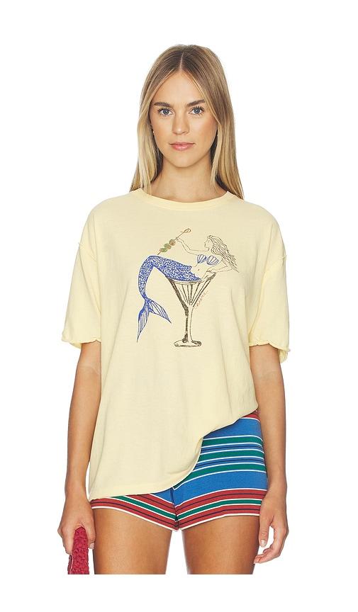 free people best coast tee in yellow. - size s (also in xs)