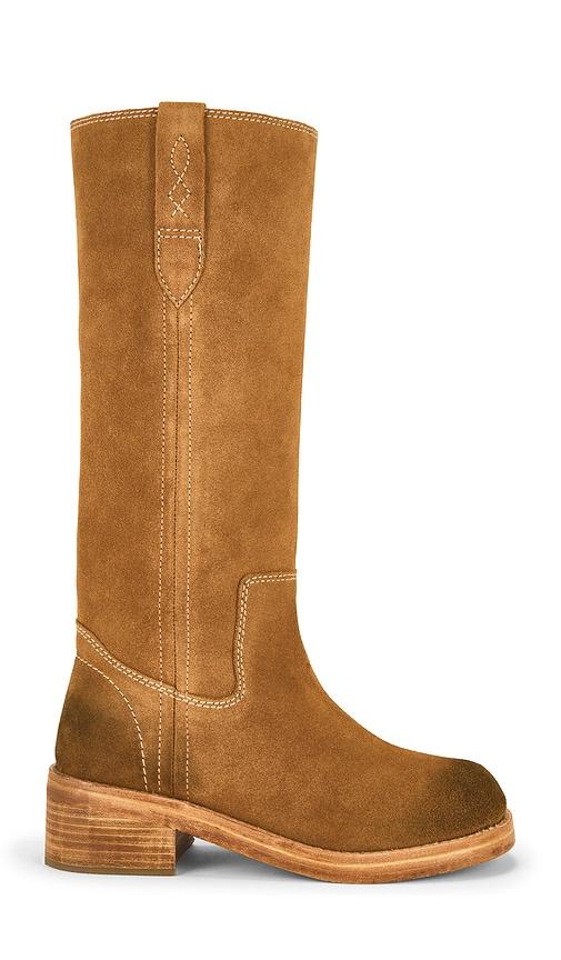 free people blaze pull on boot in tan. - size 6 (also in 8)