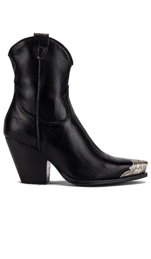 free people brayden western boot in black. - size 36.5 (also in 37.5)