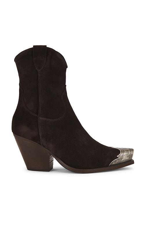 free people brayden western boot in chocolate. - size 39 (also in 40)