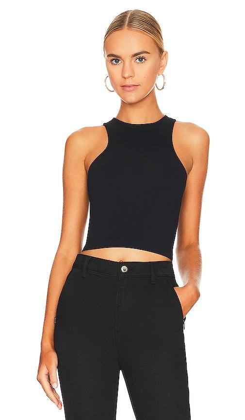 free people clean lines cami in black. - size m/l (also in xs/s)