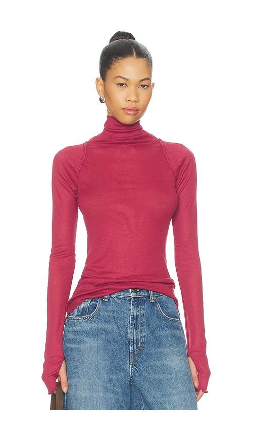 free people close to home layering tee in purple. - size l (also in xs, s, m)