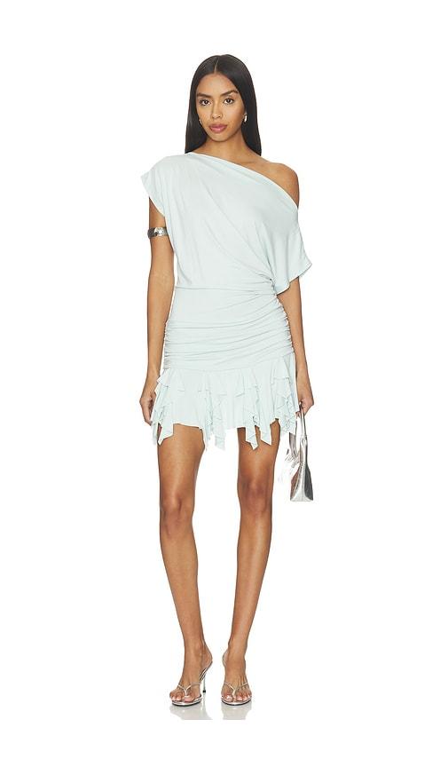 free people daybreak mini dress in baby blue. - size l (also in xs, s, m, xl)