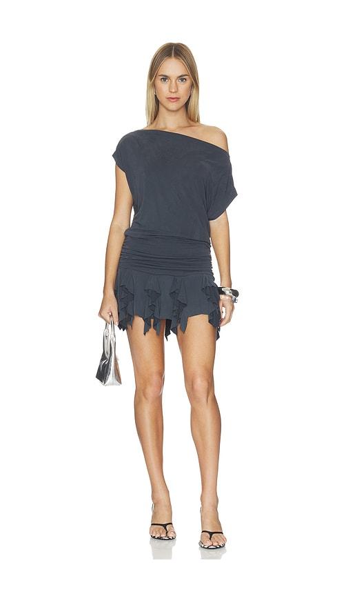 free people daybreak mini dress in black. - size l (also in xs, s, m)