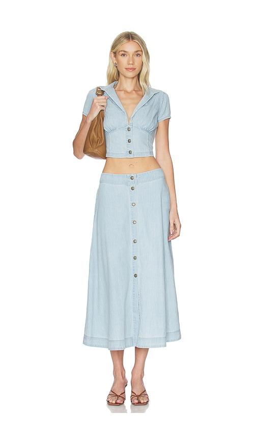 free people easy does it set in blue. - size l (also in m, s, xs)