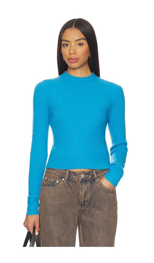 free people even after pullover in blue. - size l (also in xs, s, m)