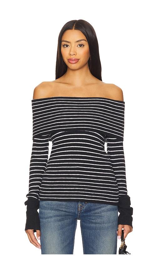 free people evergreen sweater in black. - size l (also in s, m)