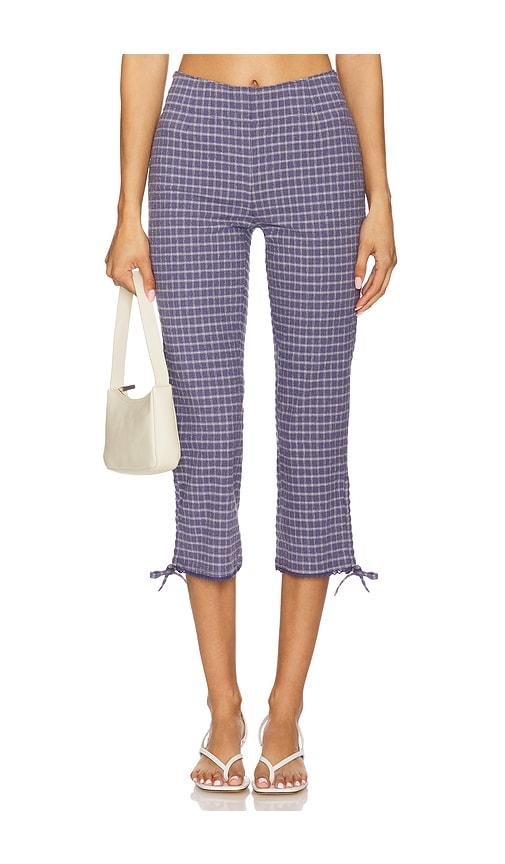 free people feeling flirty slim capri pant in mauve. - size 0 (also in 4)